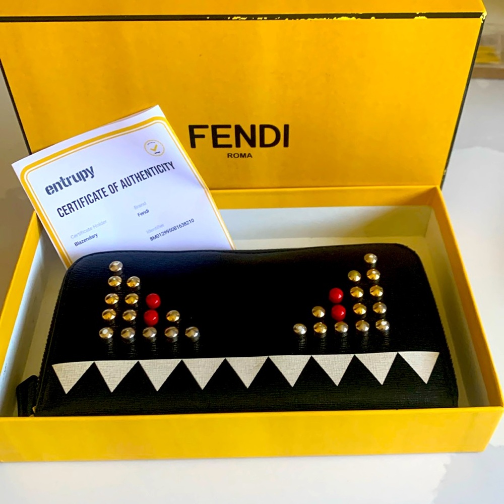 FENDI- RARE! Authentic 🍀 Ltd. Edition Monster Long Wallet- Full Incl. w/ COA/BOX